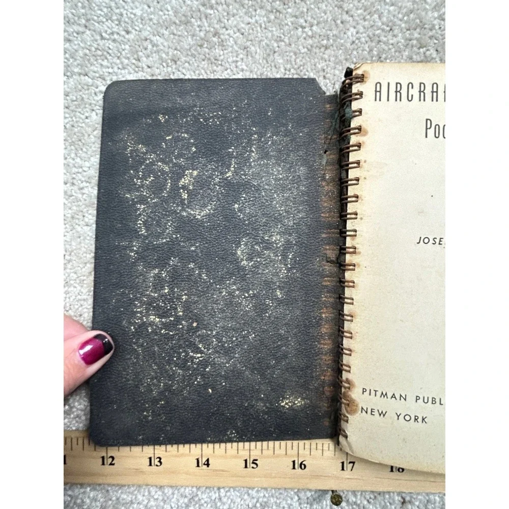 Aircraft Mechanic's Pocket Manual Ashkouti 1941 Spiral Bound Pitman Aviation